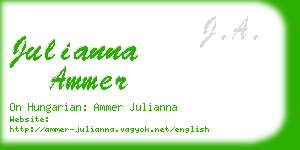 julianna ammer business card